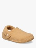 Crocs Classic Cozzzy Faux Fur Slippers, Wheat