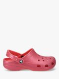 Crocs Classic Glitter Clogs, Red