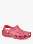 Crocs Classic Glitter Clogs, Red