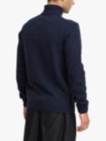 Casual Friday Bounty Wool Blend Roll Neck Jumper, Navy Blazer