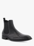 Dune Mandatory Wide Fit Leather Chelsea Boots, Black