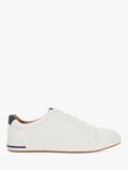 Dune Tezzy Wide Fit Lace-Up Trainers, White