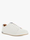 Dune Tezzy Wide Fit Lace-Up Trainers, White