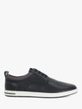 Dune Travels Wide Fit Lace-Up Trainers, Black