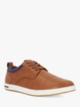 Dune Travels Wide Fit Lace-Up Trainers, Tan