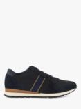 Dune Treck Wide Fit Nubuck Trainers, Navy-Nubuck