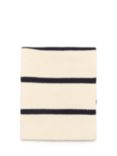 Part Two Loyce Stripe Cashmere Blend Scarf, Cream/Navy