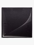 SISLEY Geometric Silk Scarf, Black/White