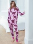 Chelsea Peers Tiger Stars Long Pyjama Set, Lilac