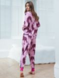 Chelsea Peers Tiger Stars Long Pyjama Set, Lilac