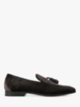 Kurt Geiger London Henry Velvet Tassel Loafers, Mid Brown