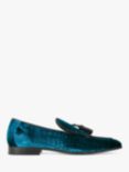 Kurt Geiger London Henry Velvet Croc Embossed Slip On Loafers