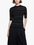 SISLEY Stripe Rib Knit Top, Multi