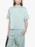 SISLEY Satin Short Sleeve Top