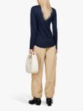 SISLEY Cotton Modal Long Sleeve Top