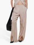 SISLEY Slits Linen Blend Wide Leg Trousers