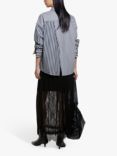 SISLEY Elegant Lace Maxi Skirt, Black