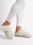 Just Sheepskin Duchess Mule Slippers, Cream