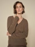 MOS MOSH Arlie Cashmere Jumper, Rain Drum