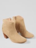 L.K.Bennett Leida Suede Ankle Boots, Sand