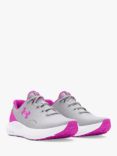 Under Armour Charged Training Shoes, Gray/Magenta