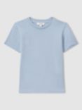 Reiss Kids' Bless T-Shirt, Soft Blue