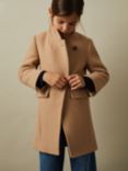 Reiss Kids' Maude Wool Blend Coat, Camel