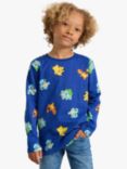 Lindesx Kids' Organic Cotton Pokemon Long Sleeve Top, Blue/Multi