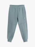 Lindex Kids' Reinforced Knee Soft Joggers, Dusty Aqua