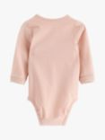 Lindex Baby Wrap Bodysuit, Light Dusty Pink