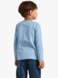 Lindex Baby Organic Cotton Slub Basic Top, Light Blue