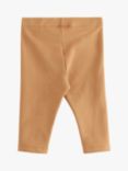 Lindex Baby Brushed Leggings, Dark Dusty Beige