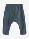 Lindex Baby Cargo Trousers, Dark Grey