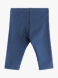 Lindex Baby Organic Cotton Mix Leggings, Dark Blue