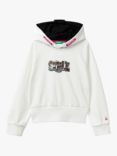 Benetton Kids' Hoodie, Off White