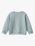 Benetton Kid's Smile Sweatshirt, Powder Blue