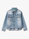 Benetton Kids' Denim Shirt, Blue