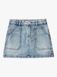 Benetton Kids' Denim Mini Skirt, Blue