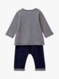 Benetton Baby Bunny Applique Top and Leggings Set, Blue