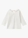 Benetton Baby Long Sleeve T-Shirt, Off White