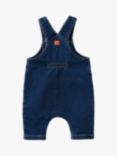 Benetton Baby Denim Baggy Fit Salopettes, Dark Blue