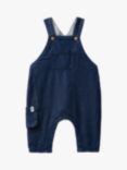 Benetton Baby Denim Salopettes, Dark Blue