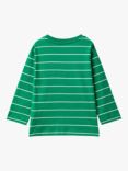 Benetton Kids' Stripe Long Sleeve T-Shirt, Green