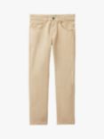 Benetton Kids' Stretch Gabardine Trousers, Sand