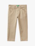 Benetton Kids' Chino Trousers, Sand