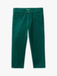 Benetton Kids' Chino Trousers, Forest Green