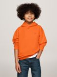 Tommy Hilfiger Kids' Timeless Hoodie, Orange Thunder