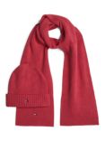 Tommy Hilfiger Kids' Beanie and Scarf Set, Heritage Pink