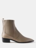 Mint Velvet Western Heeled Pointed Ankle Boots, Taupe