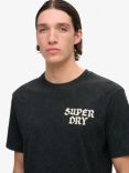 Superdry Skate Loose T-Shirt, Washed Black